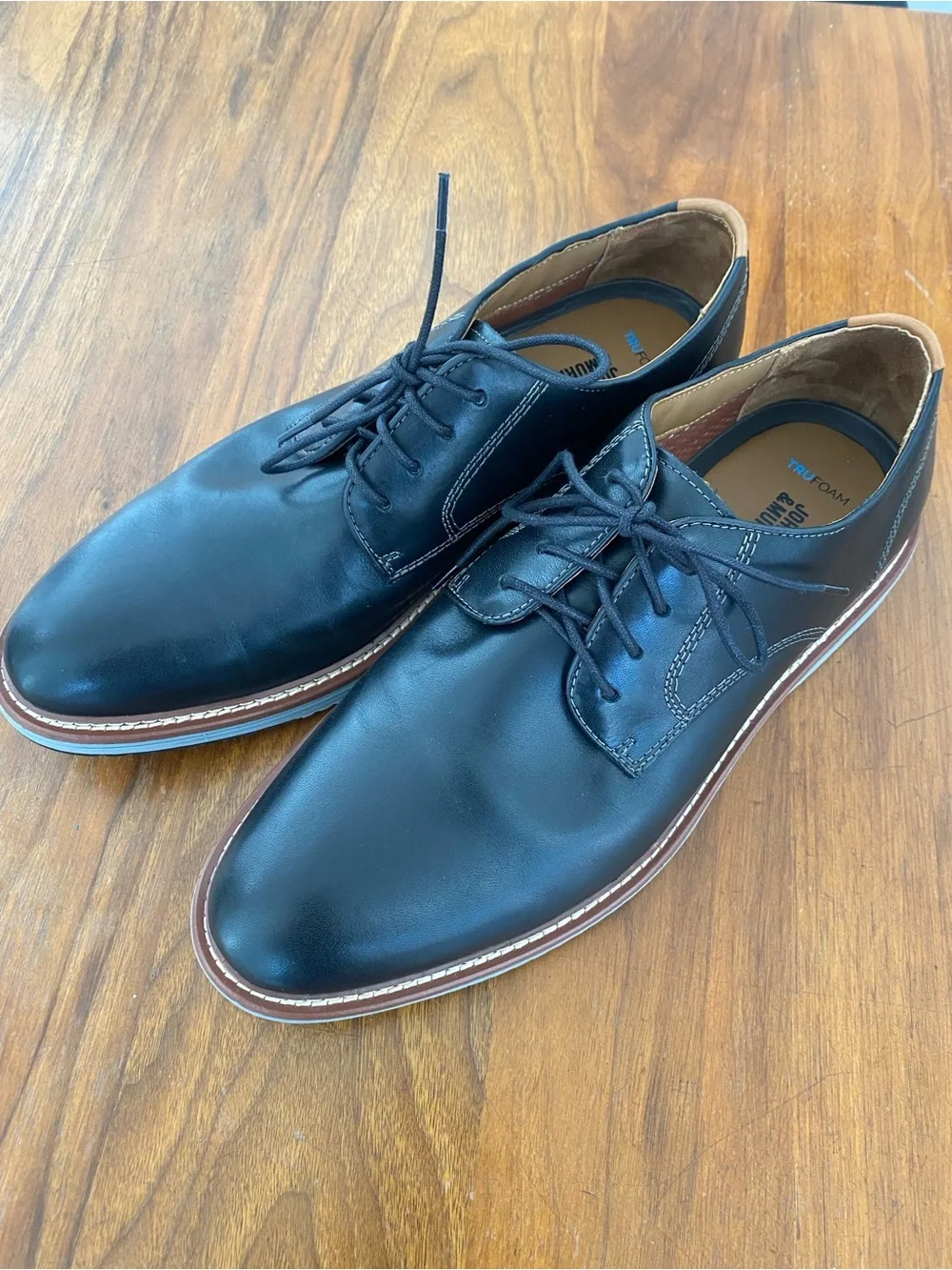 Johnston & Murphy Black Leather Shoes Men’s 10.5 W